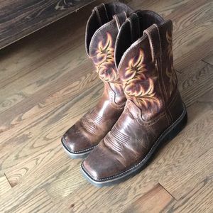 Justin Square Toed Cowboy Boots